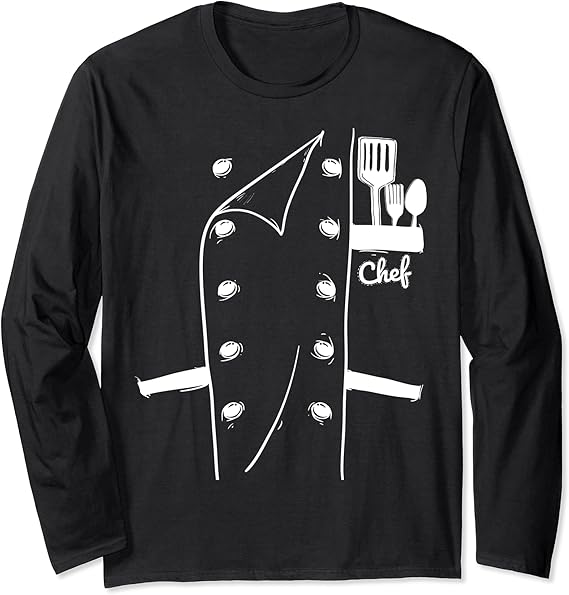 Chef Uniform Funny Cook Long Sleeve TShirt Amazon.co.uk Fashion